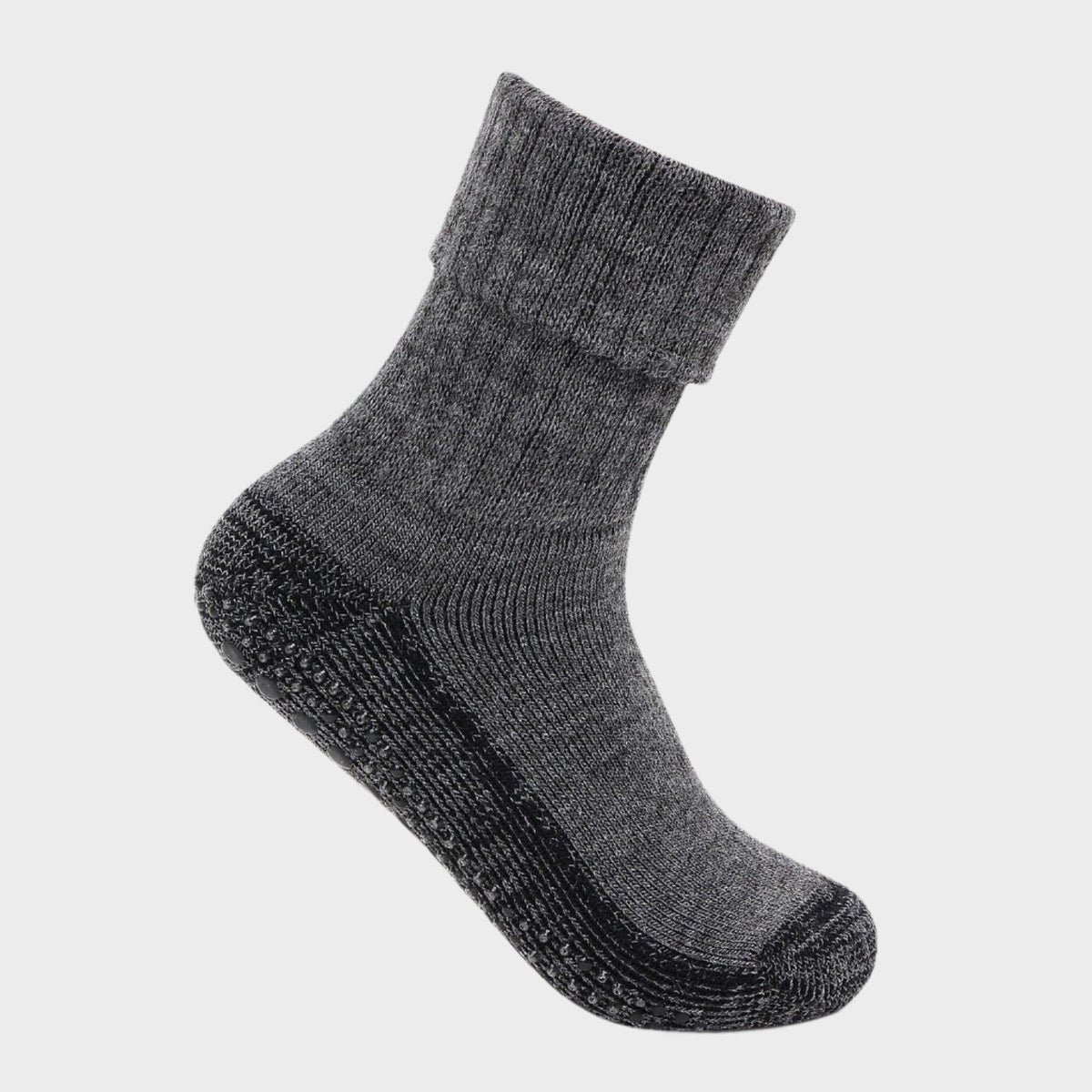 Women's Woolen Anti-Skid Indoor Socks - Anthra