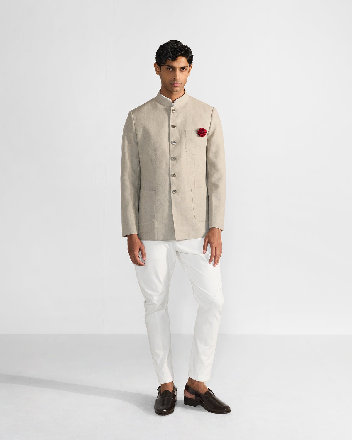 Tahr Bandhgala - Beige