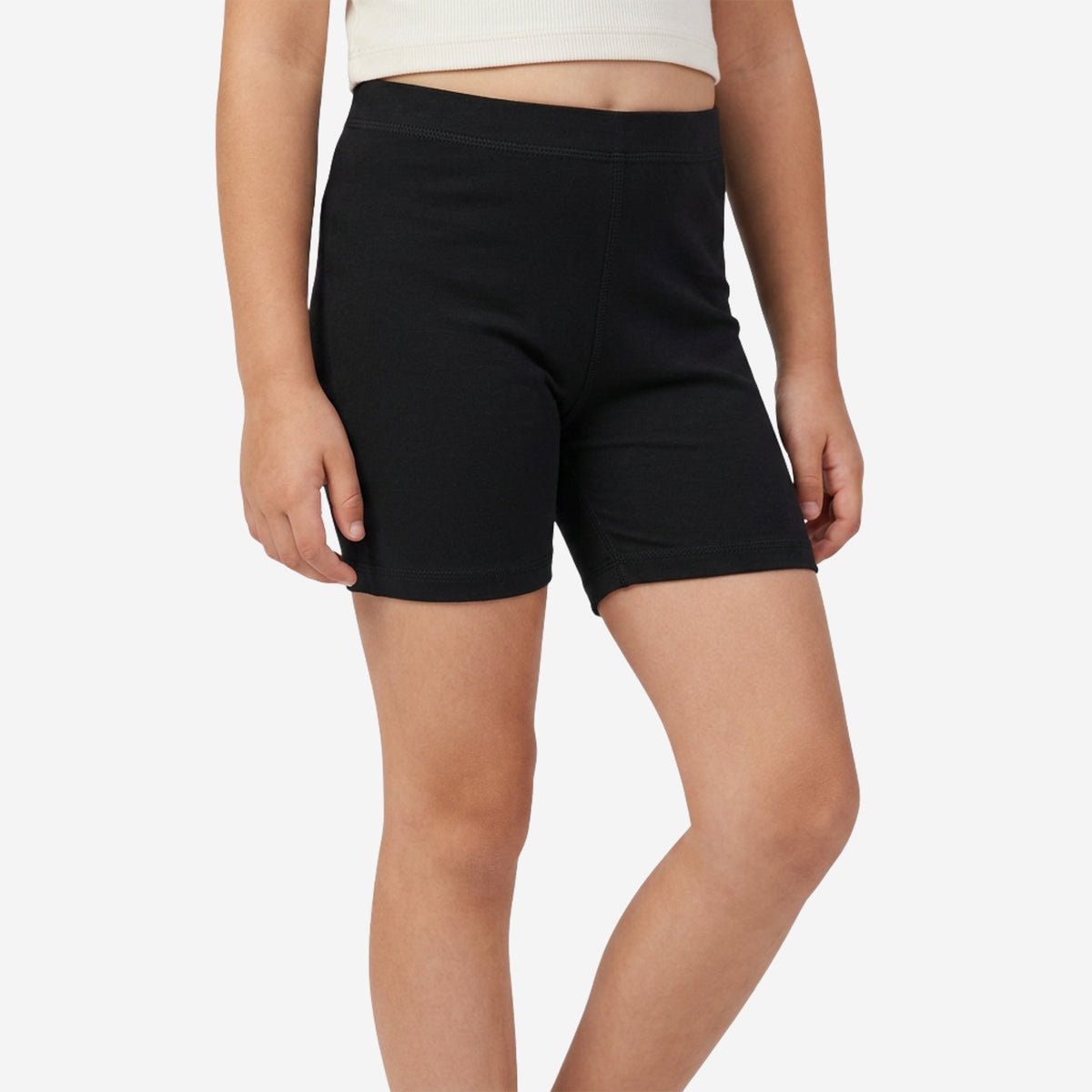 Women Plain Seamless Underskirts - Black