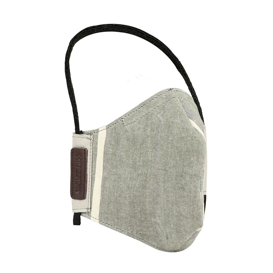 Samurai Green Leather Face Mask