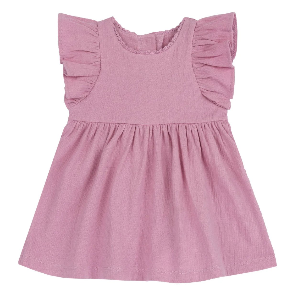 Girls Medium Pink Solid Dress